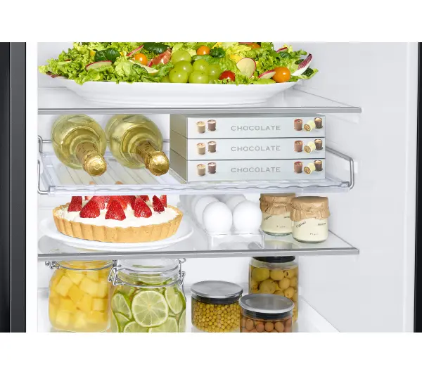 Samsung RB34C635EBN Funkcje AI Pełny No Frost 185,3cm Dystrybutor wody Zdalne sterowanie Czarny - TRZECI -55%, ALBO 5-TY ZA 1ZŁ - Kup na Raty - RRSO 0%