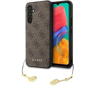 Etui Guess 4G Charms Collection GUHCSA54GF4GBR do Samsung Galaxy A54 5G Brązowy