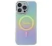 Etui Guess IML Iridescent MagSafe GUHMP15LHITSQ do iPhone 15 Pro turkusowy