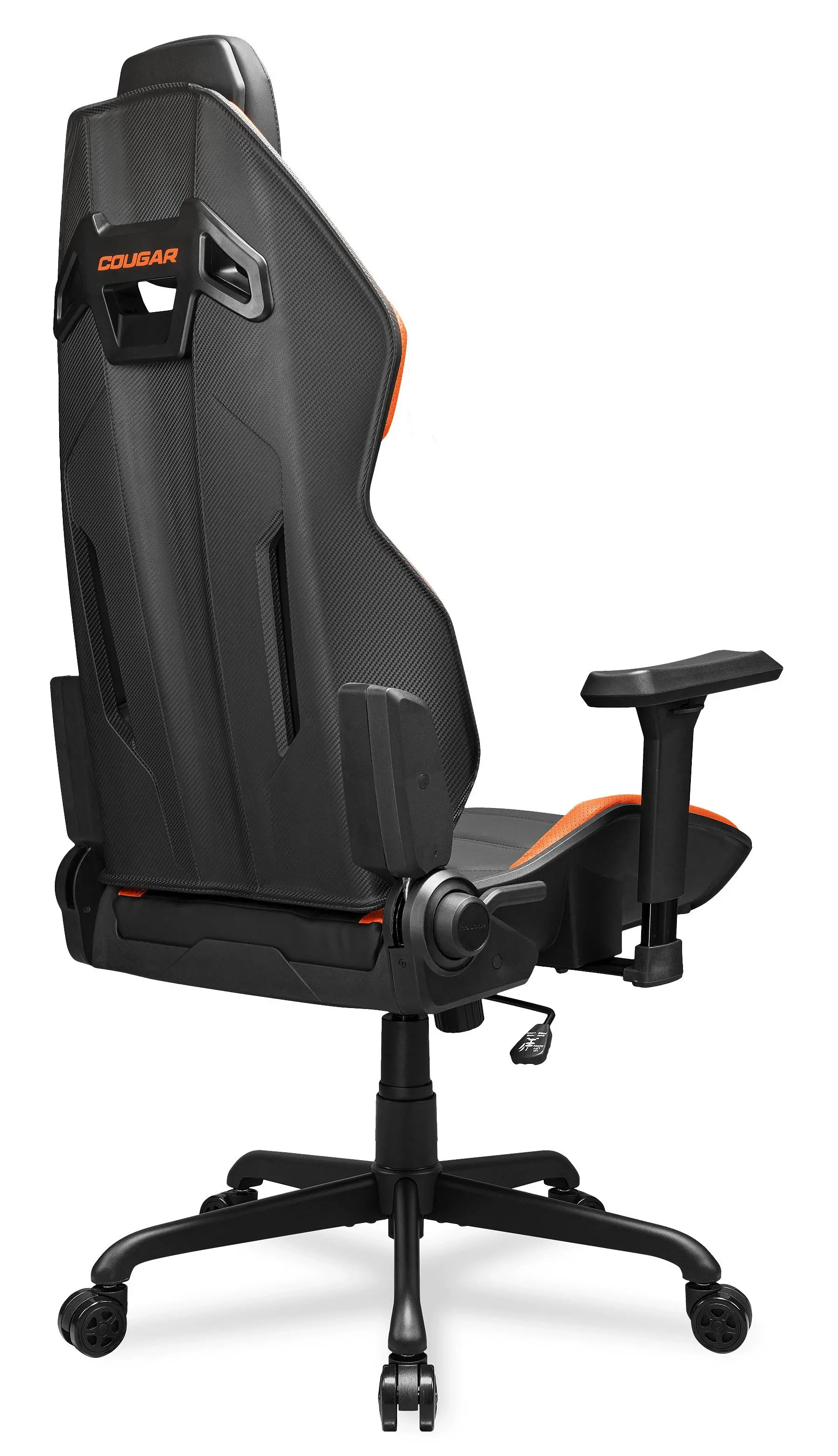 Cougar Hotrod Gamingowy do 136kg Skóra ECO Czarno-pomarańczowy