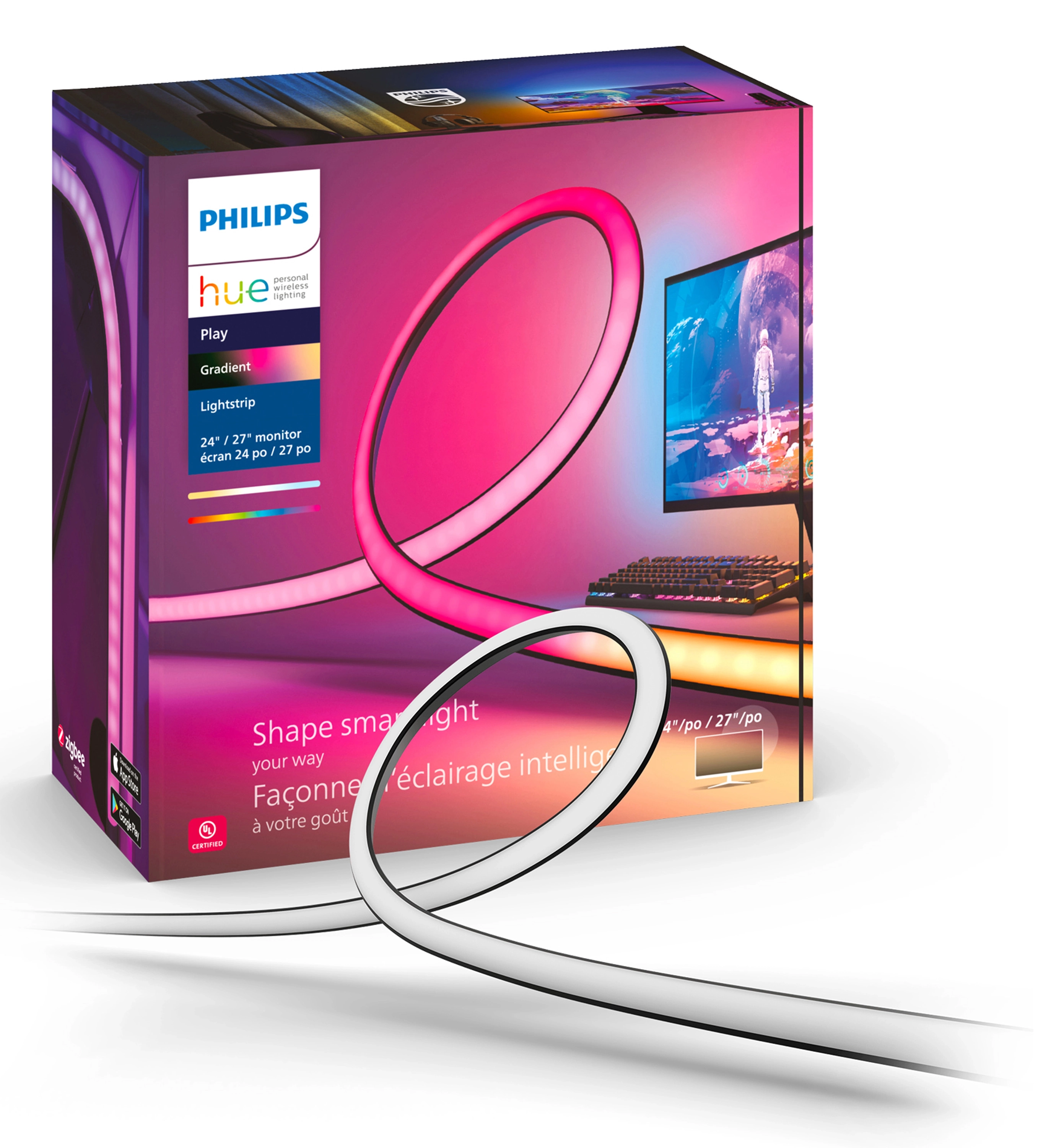 Taśma LED Philips Hue Play Gradient do komputera PC 24-27"