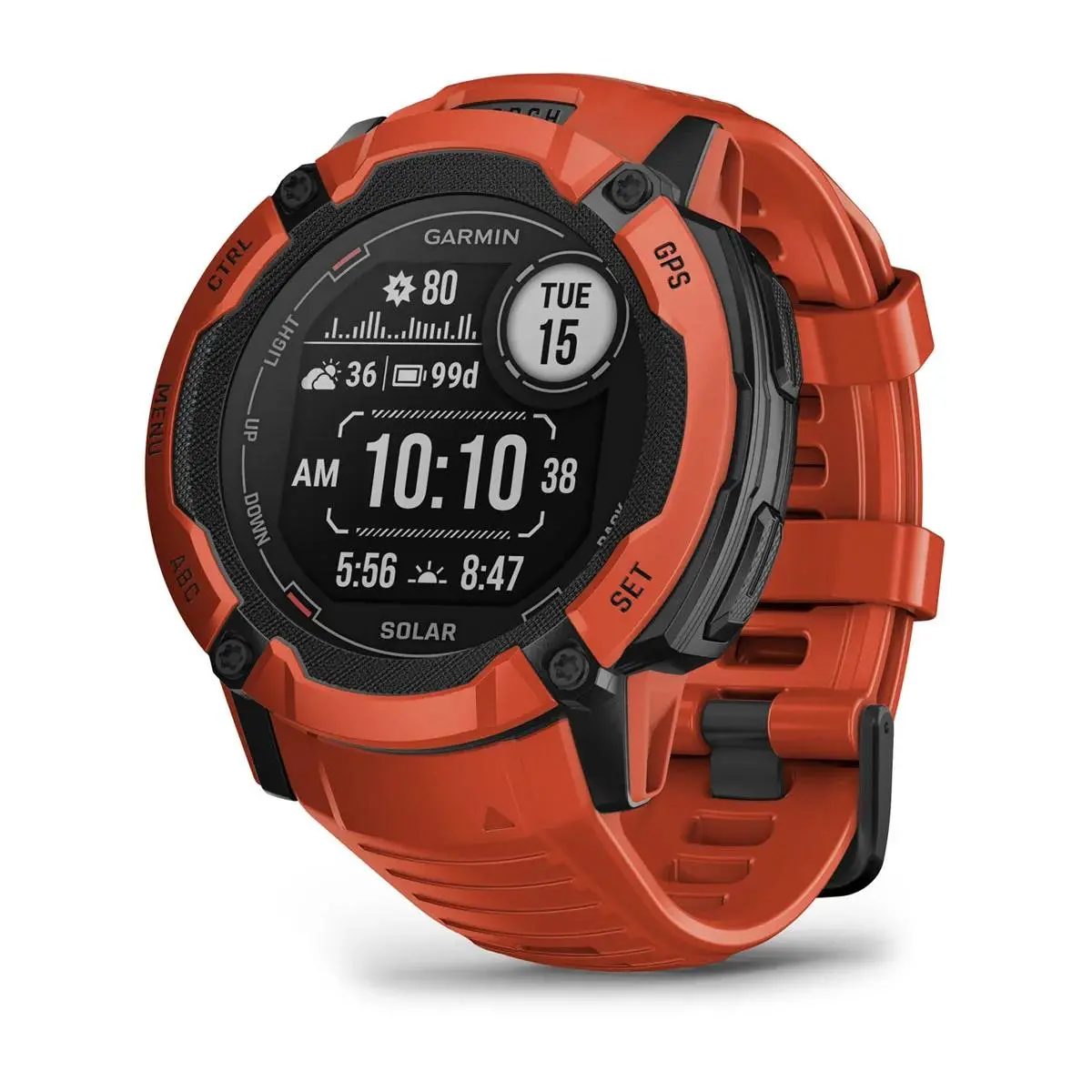 Garmin Instinct 2X Solar 50mm GPS Czerwony
