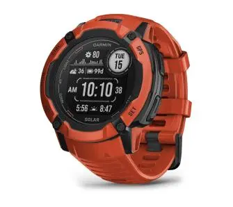 Smartwatch Garmin Instinct 2X Solar 50mm GPS Czerwony