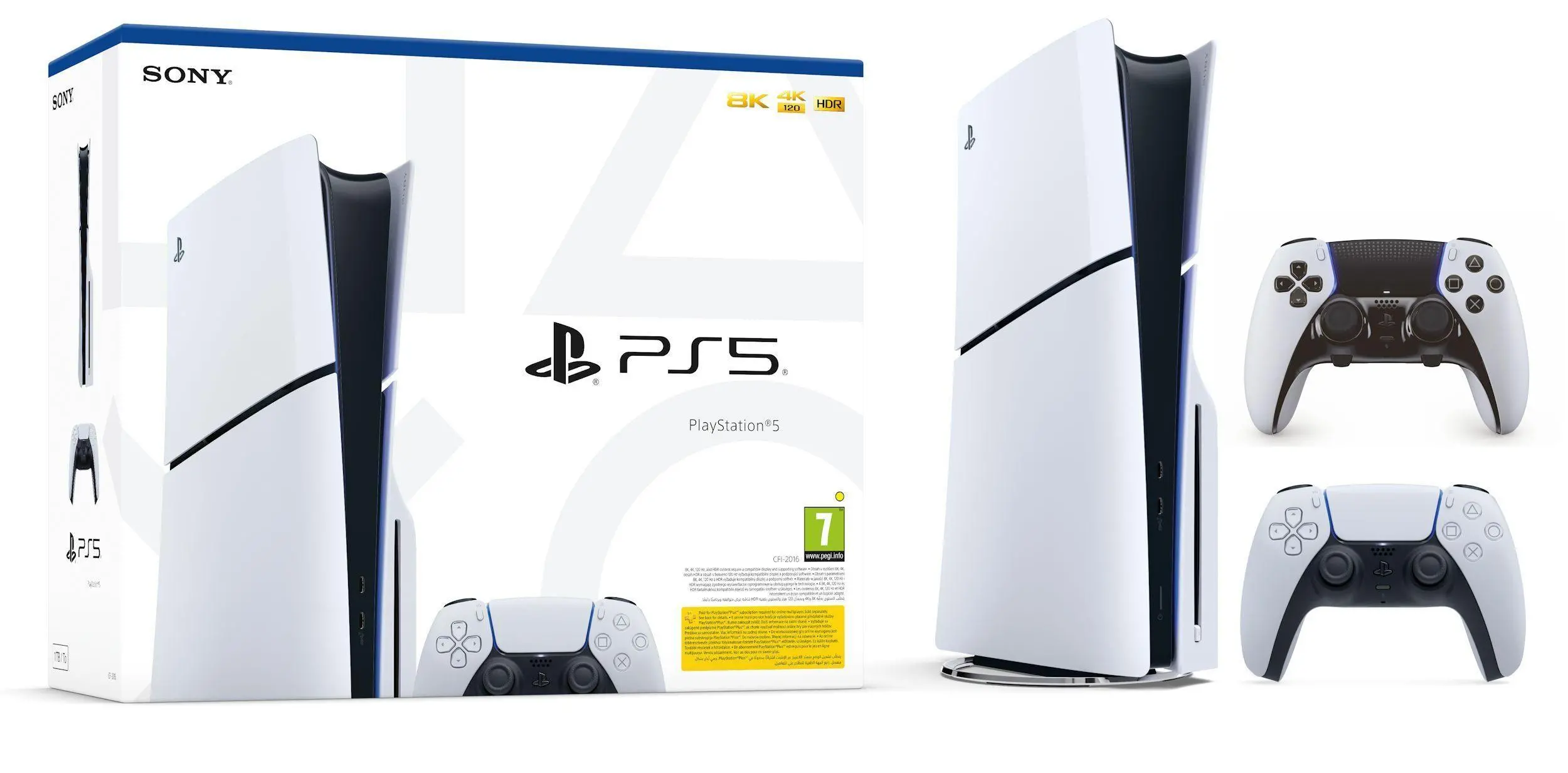 Konsola Sony PlayStation 5 Slim D Chassis (PS5) 1TB z napędem + Pad DualSense Edge