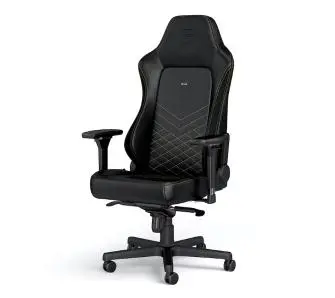 Fotel Noblechairs HERO Black Gold Gamingowy do 150kg Skóra ECO Czarno-złoty