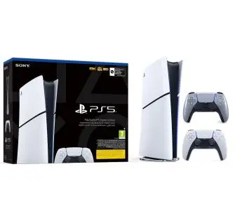 Konsola Sony PlayStation 5 Digital Slim D Chassis (PS5) 1TB + Dodatkowy Pad Sterling silver