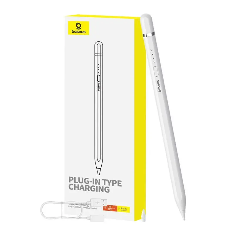 Rysik Baseus Smooth Writing Series z ładowaniem plug-in lightning Biały
