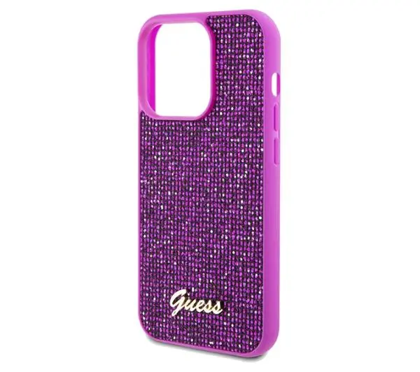 Guess Disco Metal Script GUHCP14XPMSDGSF do iPhone 14 Pro Max Różowy