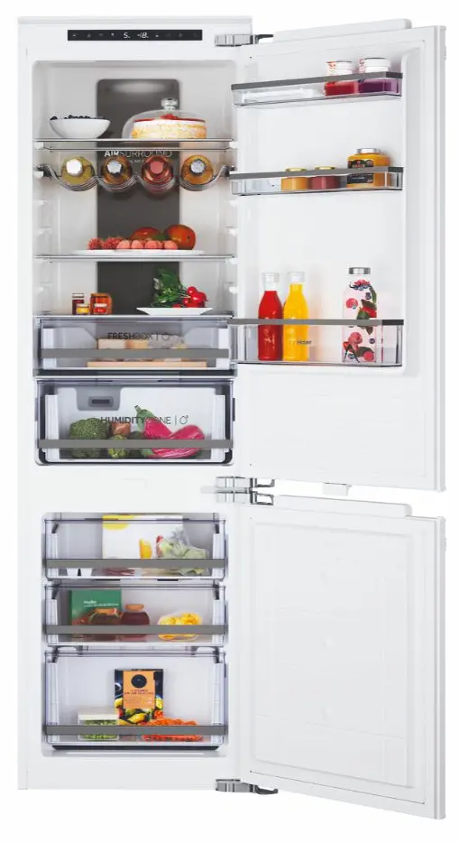 Lodówka Haier HATB 174 DE Pełny No Frost 176,9cm Szuflada z kontrolą wilgotności