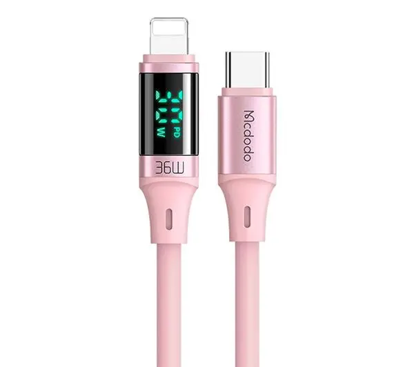 Фото - Кабель Mcdodo CA-1931 Lightning do USB-C 36W 1,2m Różowy 