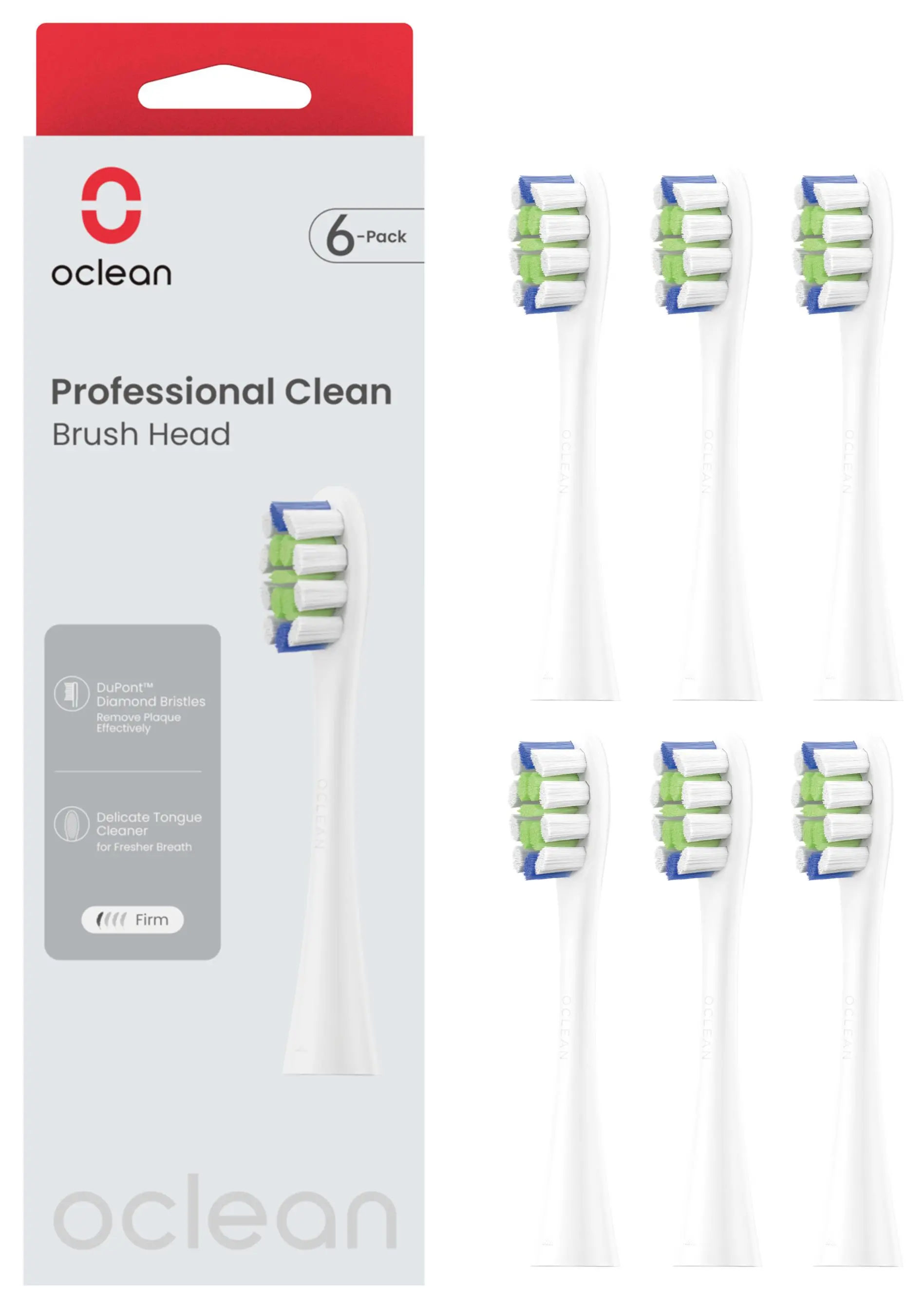 Końcówka do szczoteczki Oclean Professional Clean P1C1 W06 6szt.