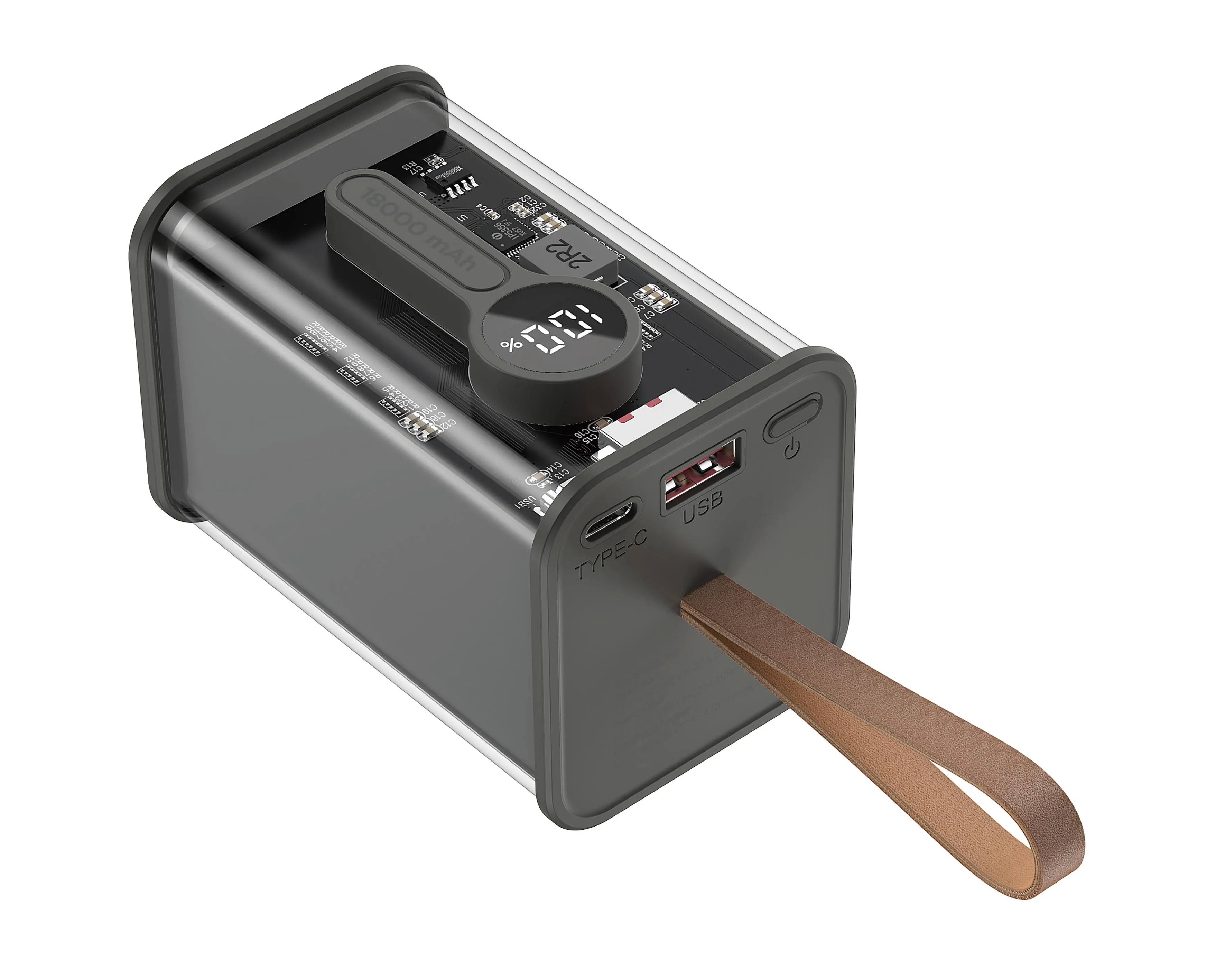 фото Зовнішній акумулятор (павербанк) Gembird PB18-TQC3-01