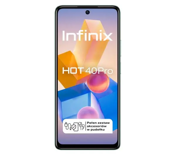 Infinix Hot 40 Pro 8/256GB 6,78" 120Hz 108Mpix Zielony - ⚡ EURO HIT CENOWY! ⚡ - Kup na Raty - RRSO 0%