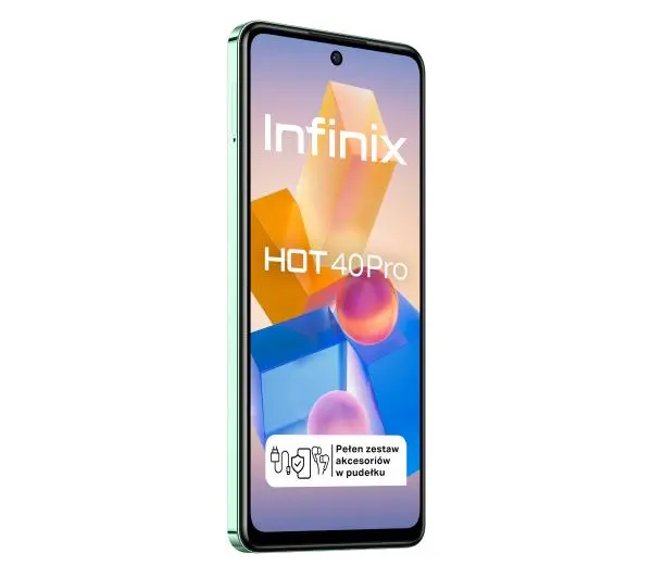 Infinix Hot 40 Pro 8/256GB 6,78" 120Hz 108Mpix Zielony - ⚡ EURO HIT CENOWY! ⚡ - Kup na Raty - RRSO 0%