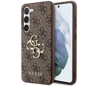 Etui Guess 4G Big Metal Logo GUHCS24M4GMGBR do Samsung Galaxy S24+ Brązowy