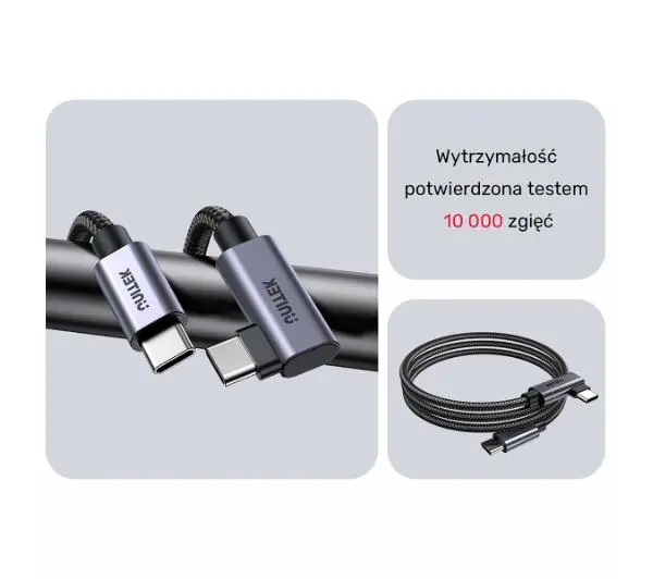 Unitek USB-C Power Delivery 100W 2m Szary