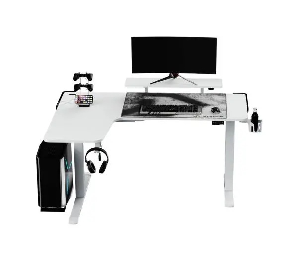 Ultradesk WINGER 155cm Regulacja wysokości Biały - Kup na Raty - RRSO 0%