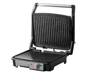 Grill elektryczny Raven EGE002X Płyty z powłoką marmurową 1392 cm2 rozkładany Regulowana górna płyta 1800W