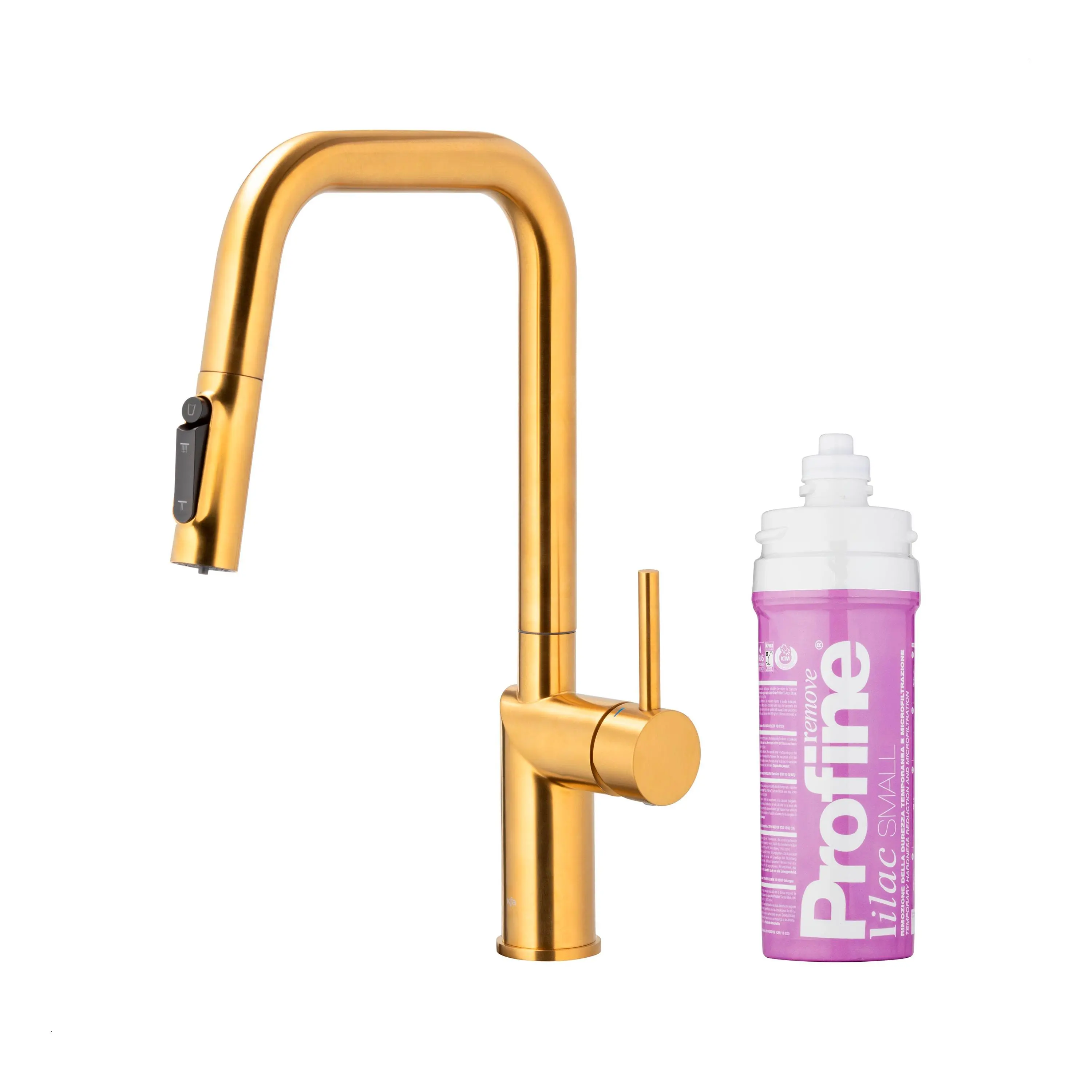 Bateria KFA Armatura Duero Pure Style Pull-Out 6623-315-31 Złoty Stal szlachetna