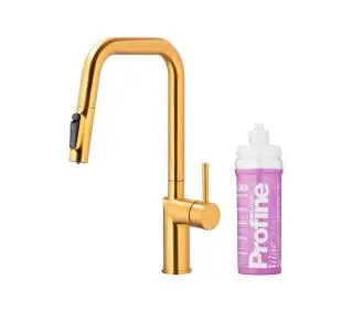 KFA Armatura Duero Pure Style Pull-Out 6623-315-31 Złoty Stal szlachetna - TRZECI -55%, ALBO 5-TY ZA 1ZŁ - Kup na Raty - RRSO 0%