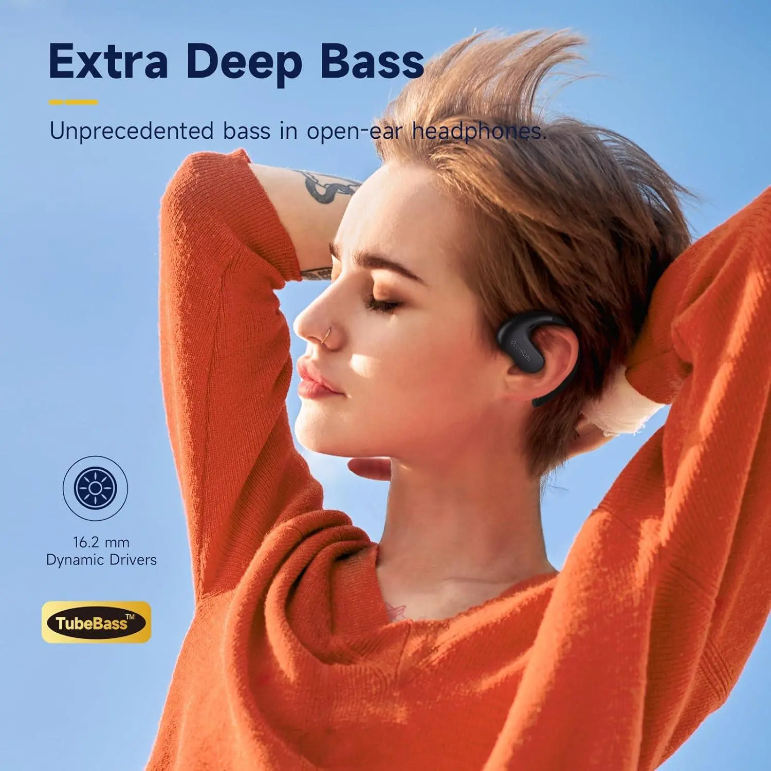 Słuchawki bezprzewodowe Oneodio OpenRock S Przewodnictwo Powietrzne Bluetooth 5.3 Kremowy