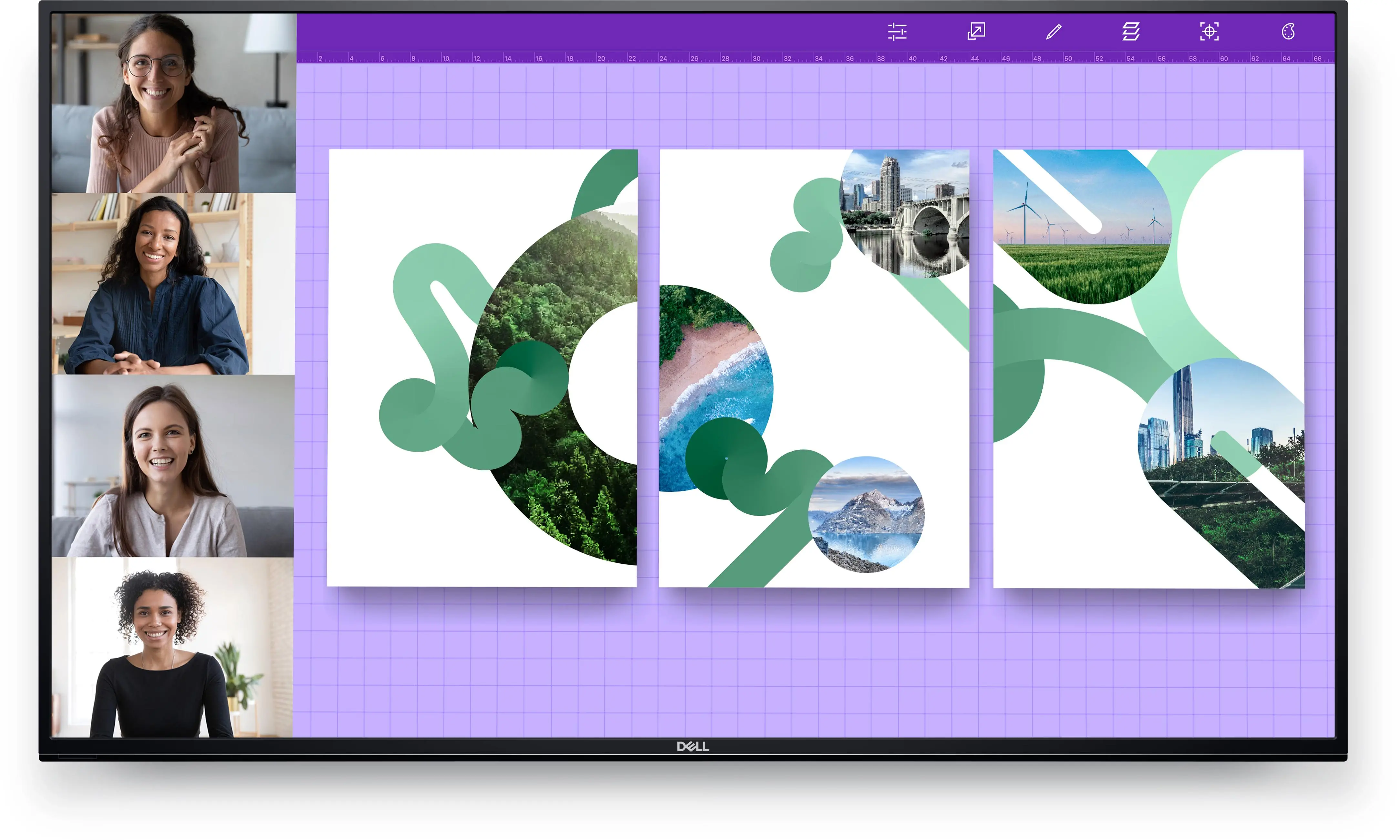 Monitor Dell P5524Q do sali konferencyjnej 55" 4K VA 60Hz 8ms