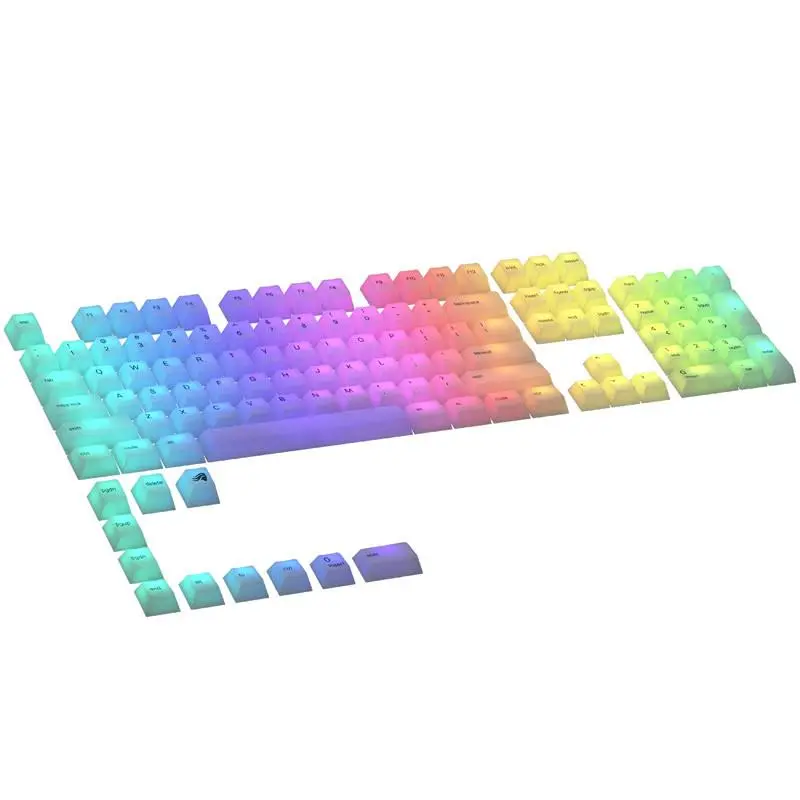 Klawisze Glorious Polychroma RGB 115szt.  Przezroczysty