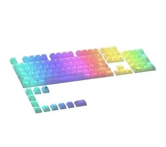 Klawisze Glorious Polychroma RGB 115szt.  Przezroczysty