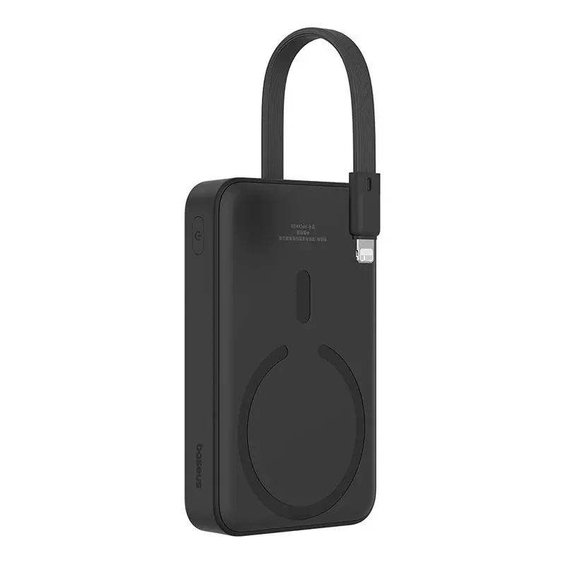 Powerbank Baseus P10022109113-00 Magnetic Mini 10000mAh 20W MagSafe z kablem Lightning Czarny