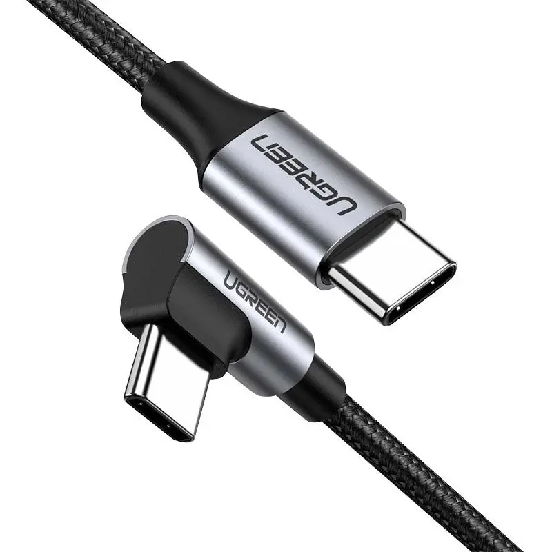 Kabel UGREEN USB-C do USB-C US255 3A 60W 0,5m Czarny