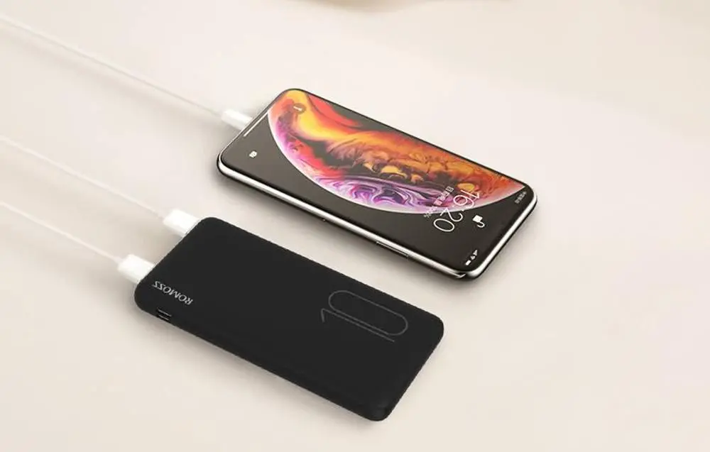 Фото Зовнішній акумулятор (павербанк) Romoss 10000mah PSP10 Black (PSP10-102-1131H)