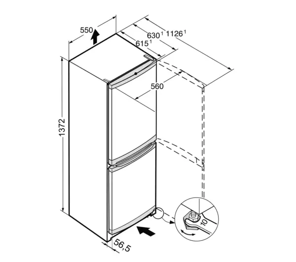 Liebherr CUele231-26 137,2cm Srebrny - TRZECI -55%, ALBO 5-TY ZA 1ZŁ - Kup na Raty - RRSO 0%