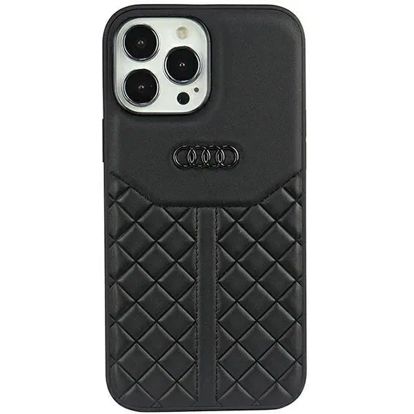 Etui AUDI Genuine Leather AU-TPUPCIP13PM-Q8/D1-BK do iPhone 13 Pro Max Czarny