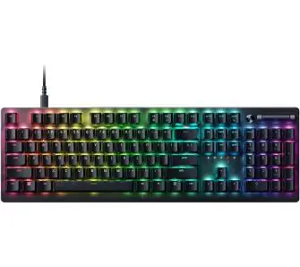 Klawiatura opto-mechaniczna Razer DeathStalker V2 Clicky Optical Switch Purple Czarny