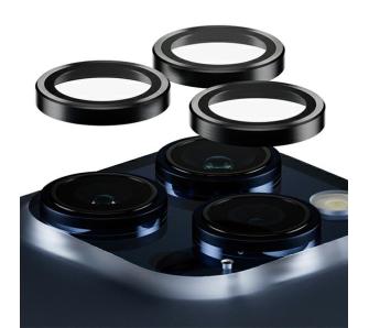 Szkło hartowane PanzerGlass Hoops Camera iPhone 15 Pro/15 Pro Max Czarny