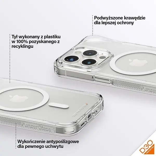 Etui PanzerGlass HardCase do iPhone 15 Pro Przeźroczysty