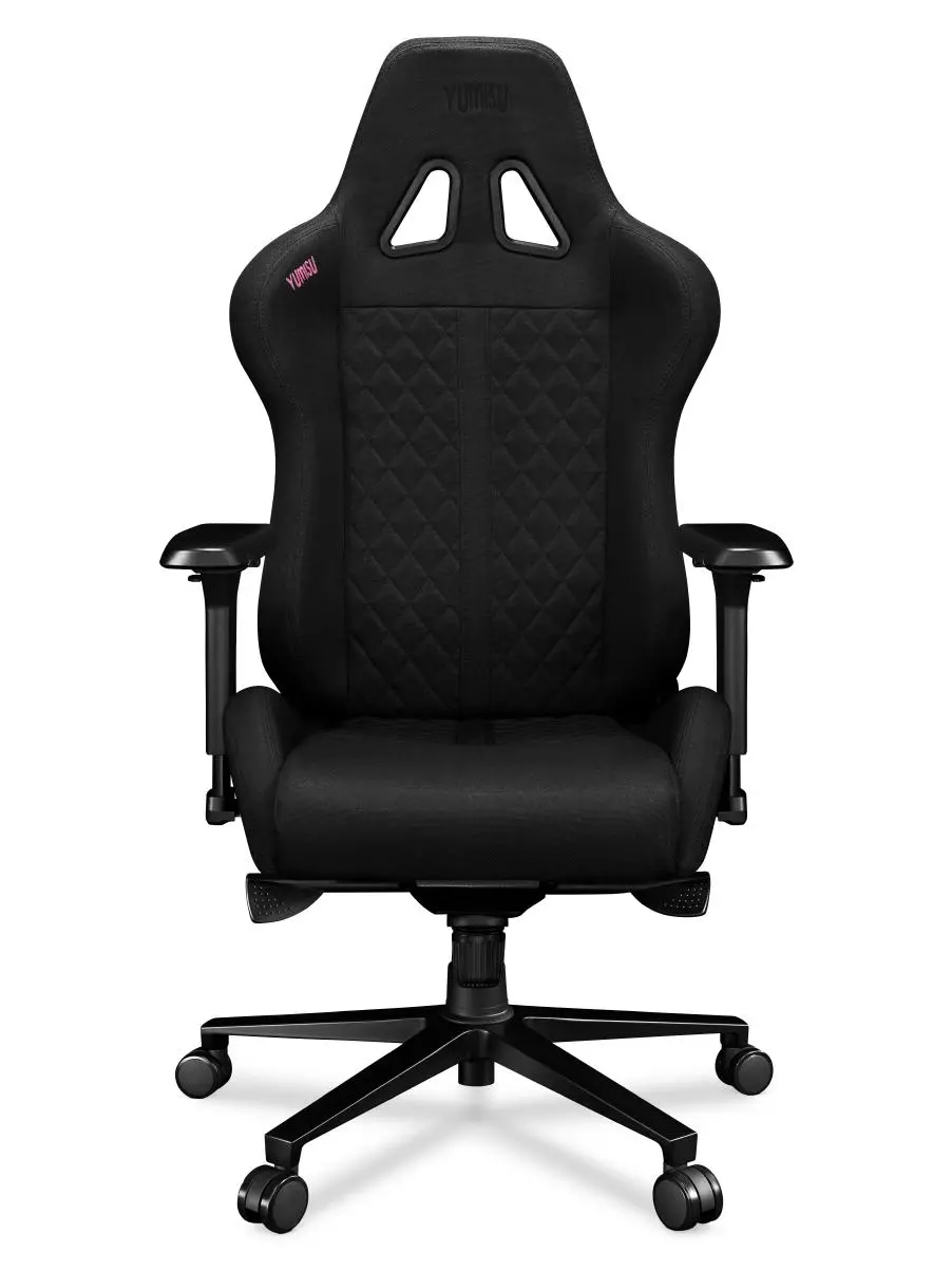 Fotel Yumisu 2050 Magnetic Materiał Biurowy do 150kg Tkanina Czarny