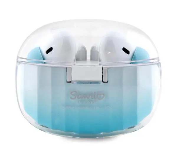 Hello Kitty True Wireless Kitty Head Logo Dokanałowe Bluetooth 5.3 Niebieski