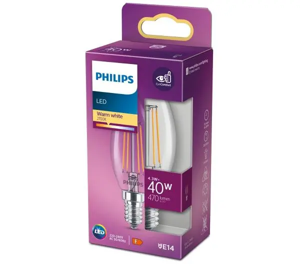 Philips 4,3W (40W) E14