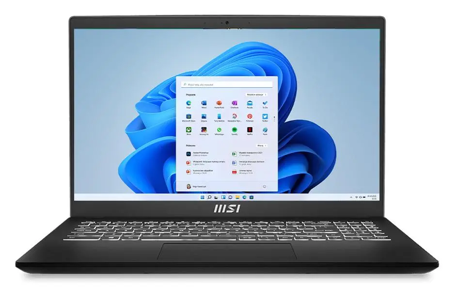 Laptop MSI Modern 15 B12MO-686PL 15,6" i7-1255U 16GB RAM 512GB Dysk SSD Win11 Czarny
