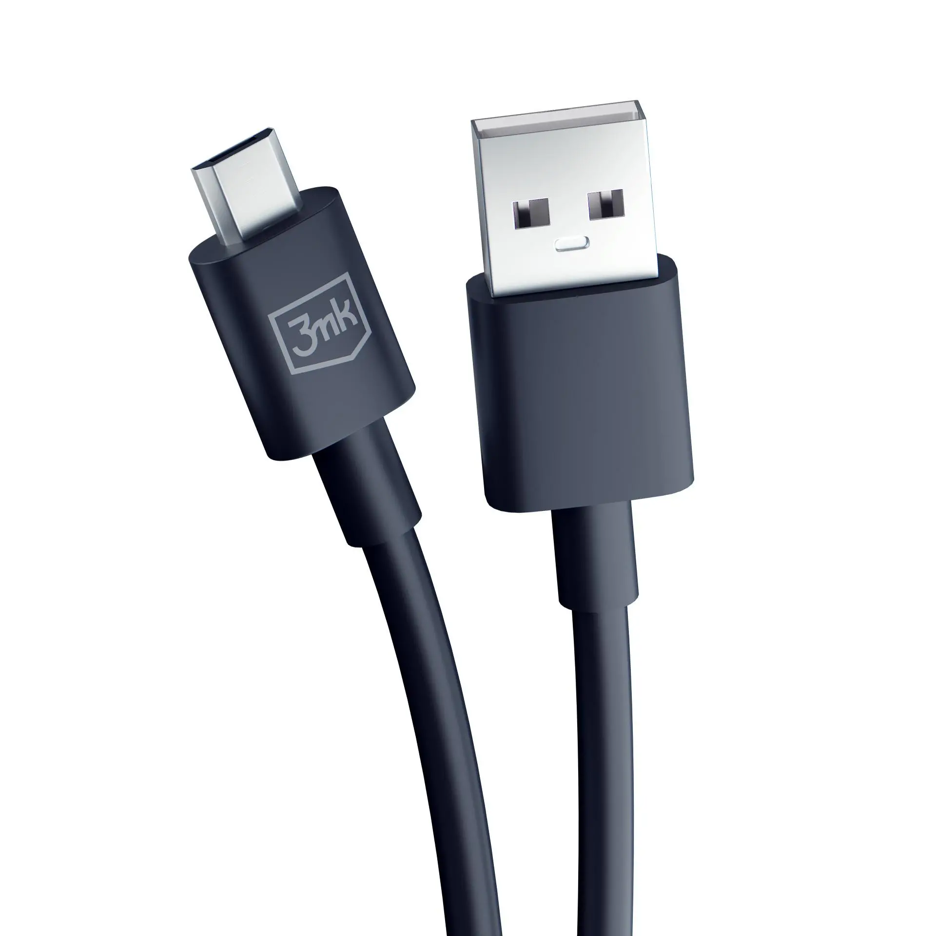 Kabel 3mk Hyper USB-A do microUSB 1,2m 5V 2,4A Czarny