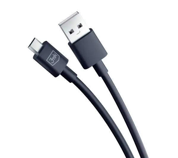 3mk Hyper USB-A do microUSB 1,2m 5V 2,4A Czarny