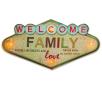 Znak Forever Retro LED Welcome Family RTV100463
