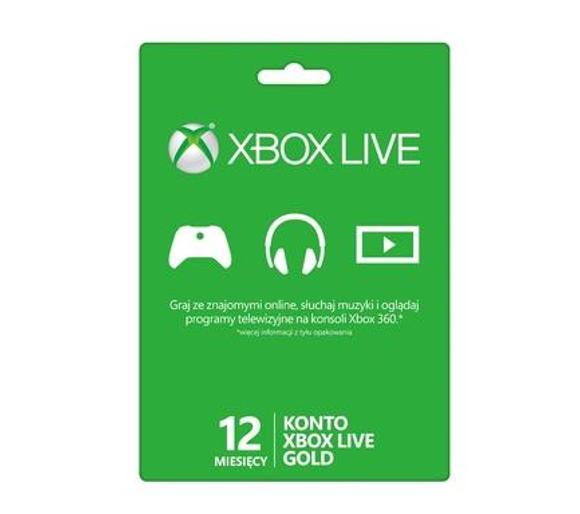 karta subskrypcja Subskrypcja Xbox Live Gold (12 m-cy karta zdrapka)