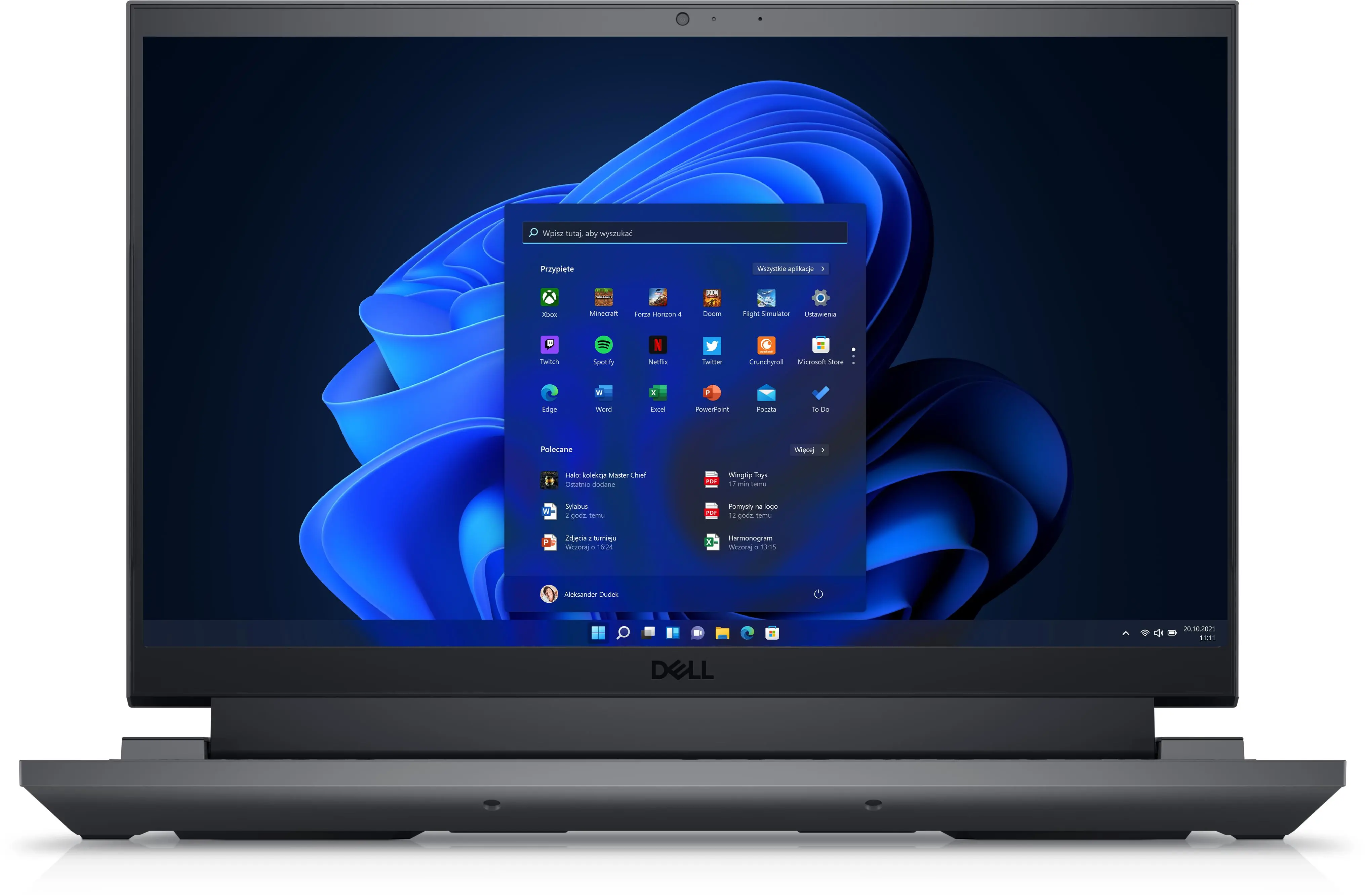 Laptop gamingowy Dell G15 5535-0221 15,6" 165Hz R7 7840HS 16GB RAM 512GB Dysk SSD RTX4050 DLSS3 Win11 Szary