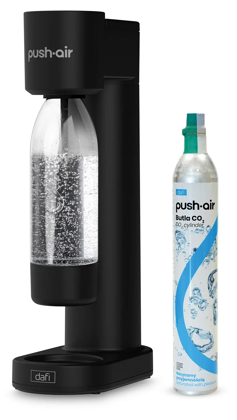 Saturator Dafi PushAir SATCZ1B + Nabój z gazem CO2