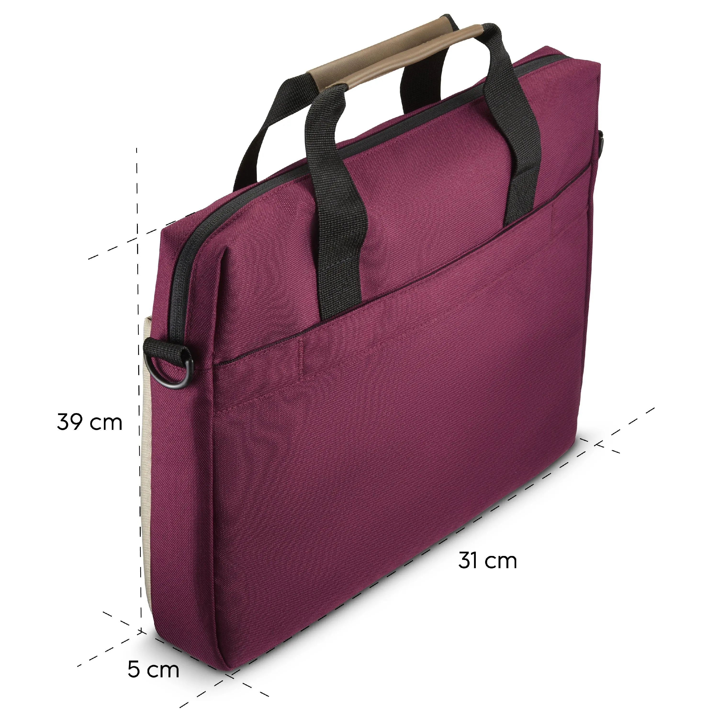 Torba na laptopa Hama Silvan 13,3-14,1'' Burgundowy