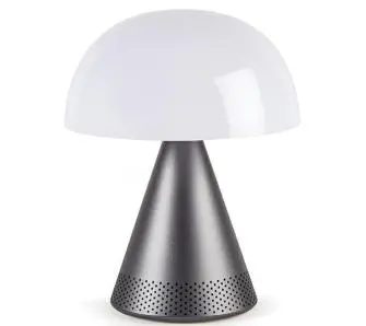 Lampka Lexon Mina Audio L LED z głośnikiem bluetooth LH76MX Szary