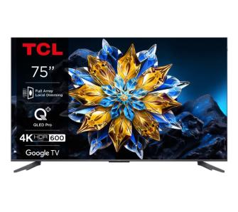 Telewizor TCL 75C655 Pro 75" QLED Pro 4K Google TV Dolby Vision Dolby Atmos HDMI 2.1 DVB-T2