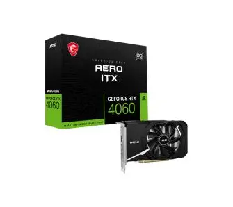 Karta graficzna MSI GeForce RTX 4060 AERO ITX OC 8GB GDDR6 128bit DLSS 3